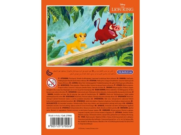 Clementoni 27002, 60 styck, TV/film, 5 År