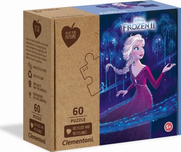 Clementoni Puslespill 60 brikker Spill for fremtiden - Frozen 2