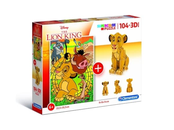 Clementoni Lion King, 104 styck, TV/film, 6 År