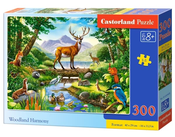 Castorland Woodland Harmony 300 pcs Pussel 300 styck Djur