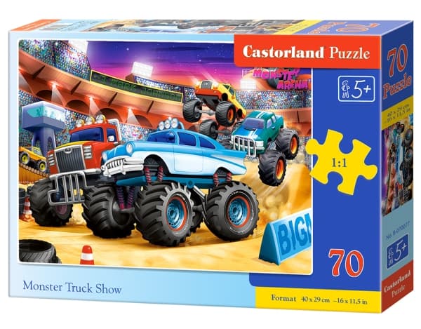 Castorland B-070077, 70 styck, Fordon, 5 År