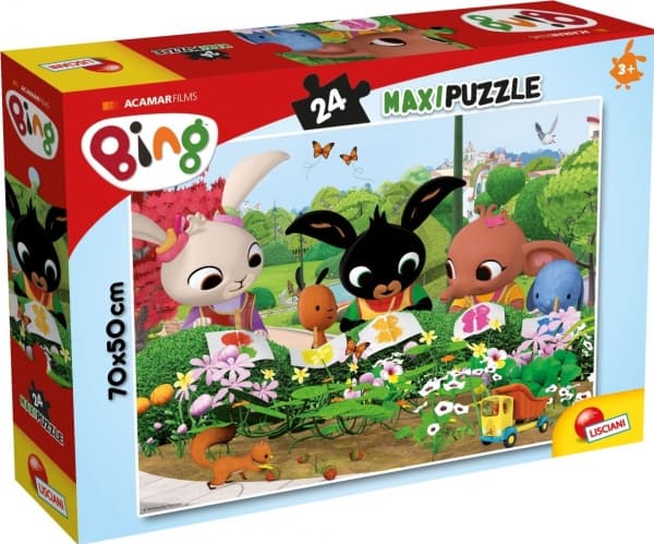 Lisciani Puzzle Maxi 24 palaa Bing Luontoa tarkkailemassa