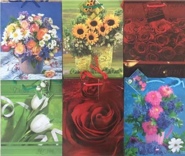 Panorama Decorative laminated bag PL-6, set of 44 flowers