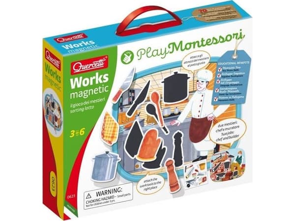 Quercetti Montessori Play Magnetisk puslespill Yrker