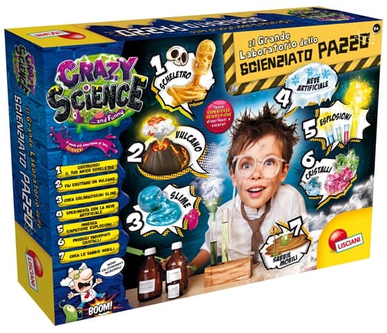 Crazy Science Laboratory of a mad scientist 7in1 68654 LISCIANI
