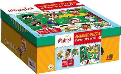 Lisciani LUDATTICA ANIMATED PUZZLE WORLD "S CHILDREN