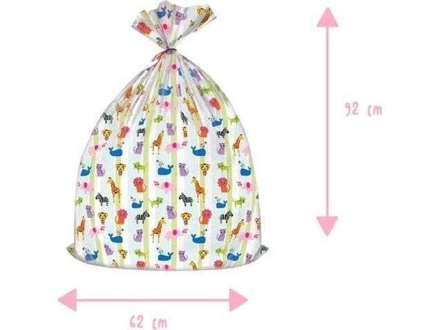 PAKADO Gift bag Animals XL 91x61cm