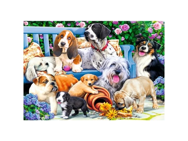 Trefl Dogs in the garden, 1000 styck, Djur, 12 År