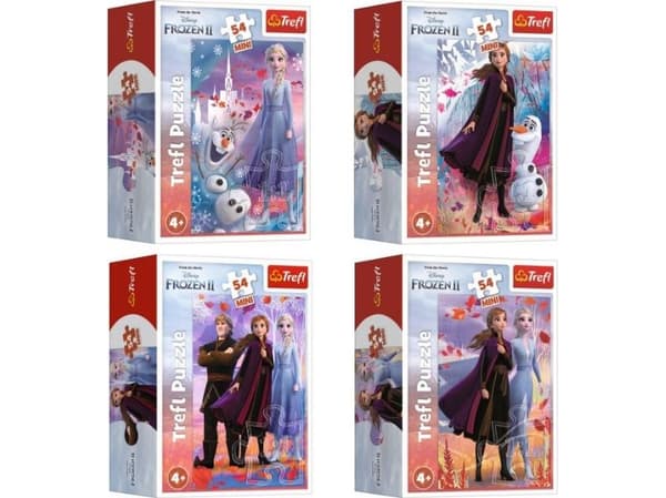 Palapeli 54 Mini Annan ja Elsan maailmassa 19637,19638,19639,19640 54173 Trefl Hinta 1 kpl