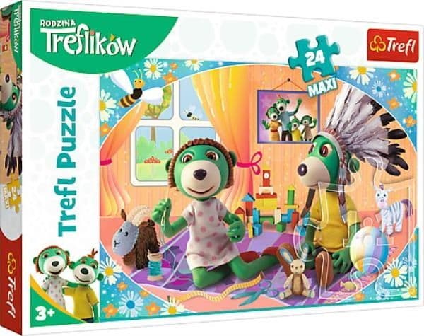 Puzzle 24-Maxi La oss ha det gøy sammen! Treflik familie 14319 TREFL p8