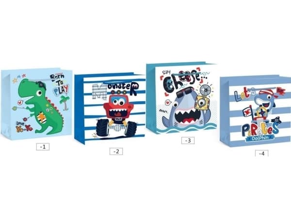 W&K Gift bag KR 4059 -M - 3D EYES