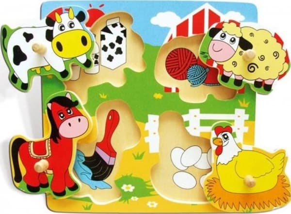 Viga Trepuslespill Farm Puzzle Surprise Viga Leker