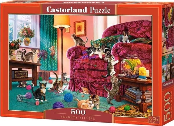 Castorland Naughty Kittens 500 pcs, 500 stykker, Dyr, 9 år