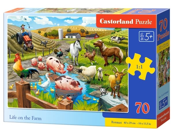 Castorland Puzzle 70 Livet på gården CASTOR