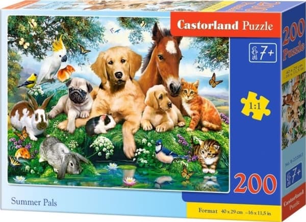 Castorland B-222063, 200 styck, Djur, 7 År