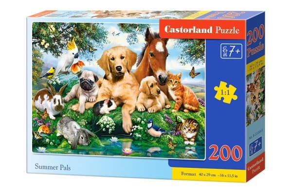 Castorland B-222063, 200 styck, Djur, 7 År