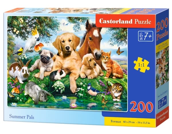 Castorland B-222063, 200 styck, Djur, 7 År