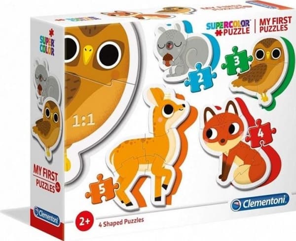 Clementoni My First Puzzles, 3 stykker, Dyr, 2 år