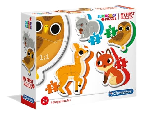 Clementoni My First Puzzles, 3 stykker, Dyr, 2 år