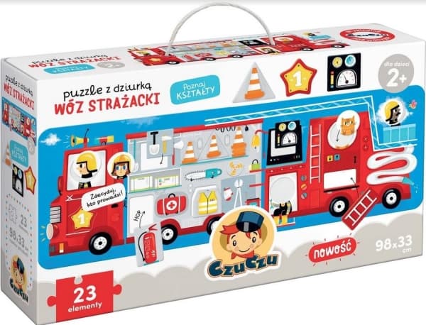 Pussel Czuczu Pussel med hål Brandmotor 23 element