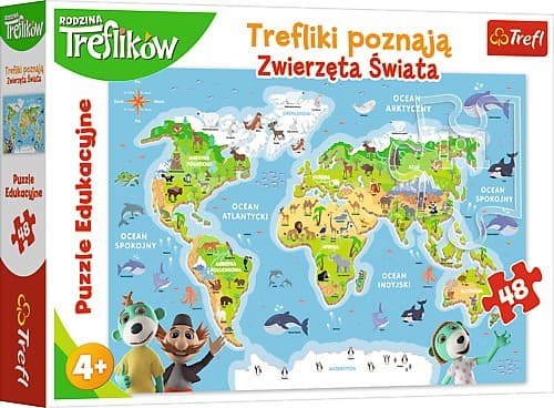 Trefl Opetuspalapelit Trefliki tapaa eläimiä