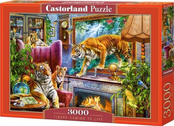 Castorland Tigers coming to life 3000 pcs, 3000 styck, Djur, 9 År