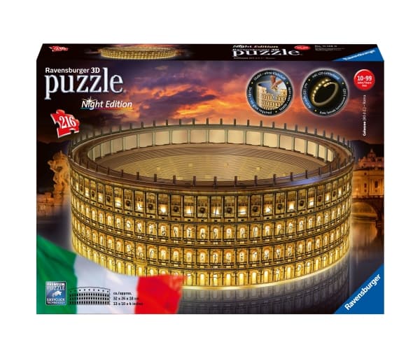 Ravensburger Colosseum Night Edition, Gutt/Jente, 216 stykker, Plastikk