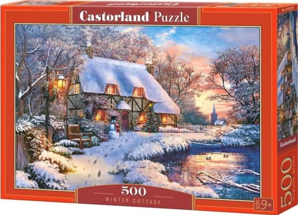 Castorland Winter Cottage 500 pcs, 500 kpl, Maisema, 9 vuosi/vuosia