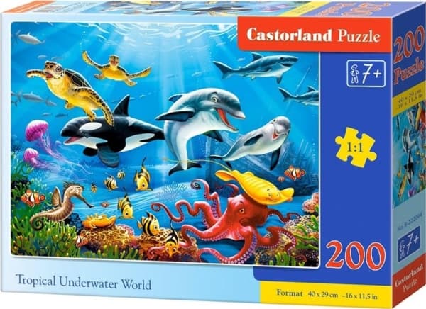 Castorland B-222094, 200 styck, Djur, 7 År