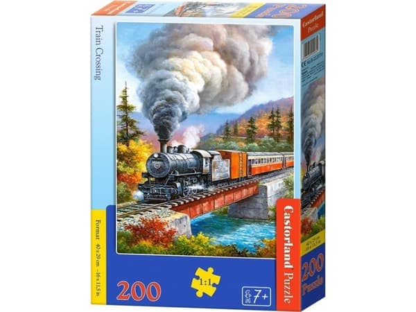 Castorland B-222070, 200 stykker, Tog, 7 år