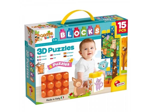 Lisciani Bricks with a picture of 15 elements Carotina Baby