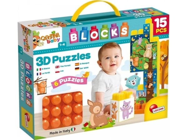 Lisciani Bricks with a picture of 15 elements Carotina Baby