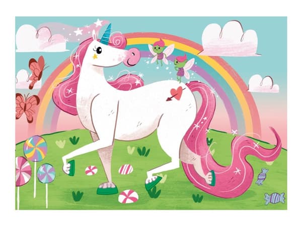 Clementoni 2X20Pcs.Puzzle I Believe In Unicorns 24