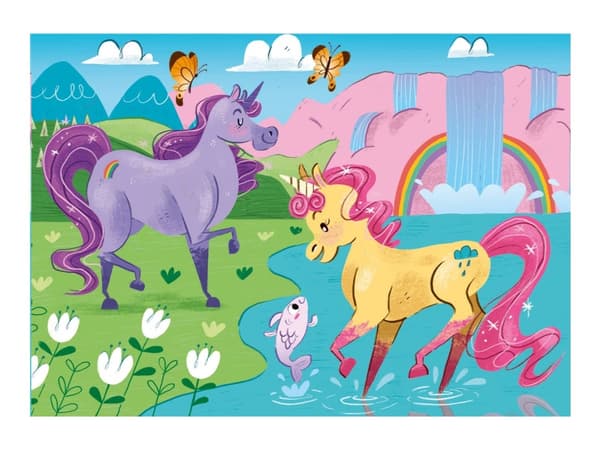 Clementoni 2X20Pcs.Puzzle I Believe In Unicorns 24