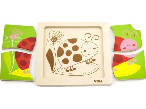 Viga Viga 50140 Palapeli matolla - leppäkerttu