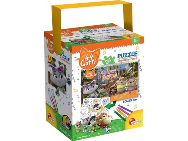 Lisciani Giochi Tub Puzzle Mini 24 44 Gatti Cool Cats!, Ethvert køn, Nemo