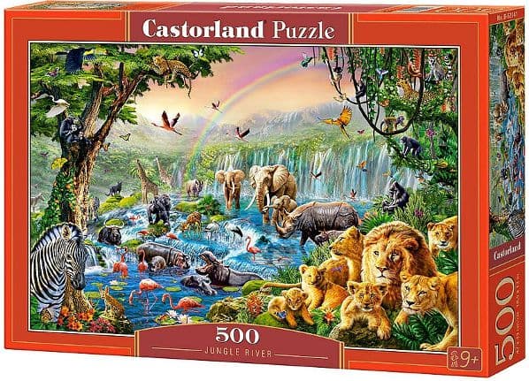 Castorland Jungle River 500 pcs, 500 kpl, Eläimistö, 9 vuosi/vuosia