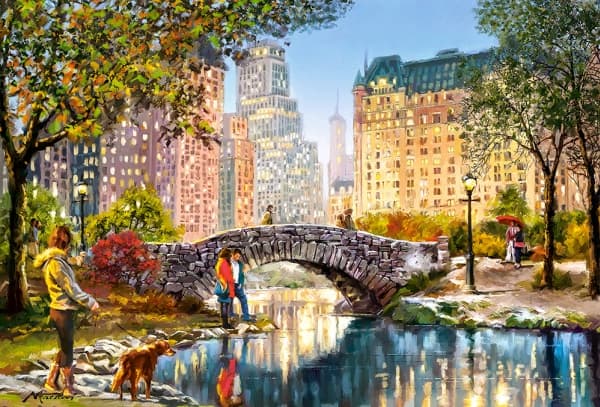 Castorland Evening Walk Through Central Park 1000 pcs, 1000 styck, Stad, 9 År