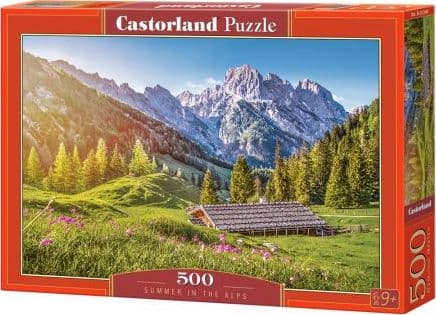 Castorland Summer in the Alps 500 pcs, 500 stykker, Landskap, 9 år