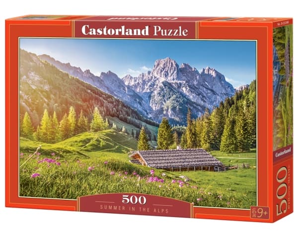 Castorland Summer in the Alps 500 pcs, 500 stykker, Landskap, 9 år