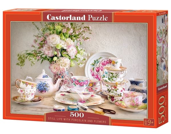 Castorland Still Life with Porcelain and Flowers 500 pcs Pussel 500