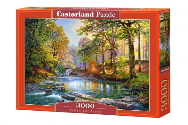 Castorland Along the River 3000 pcs, 3000 stykker, Landskap, 9 år