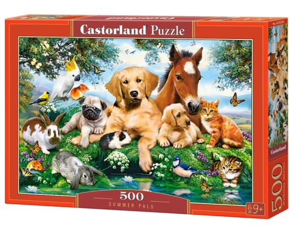 Castorland Summer Pals 500 pcs, 500 styck, Djur, 9 År