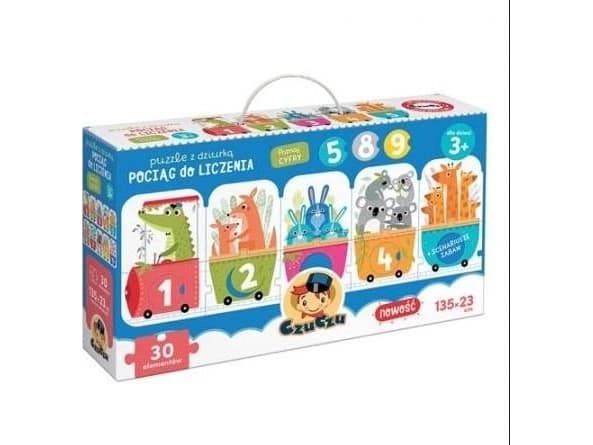 Czuczu Puzzle med ett hål Räknetåg