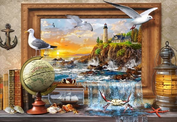 Castorland Marine to Life 1000 pcs, 1000 styck, Konst, 9 År