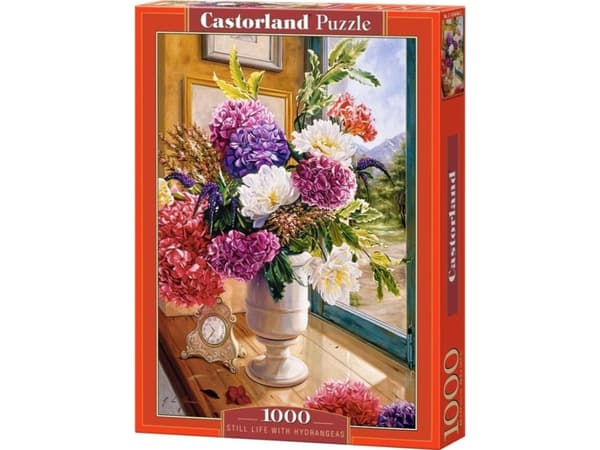 Castorland Still Life with Hydrangeas 1000 pcs, 1000 stykker, Flora, 9 år
