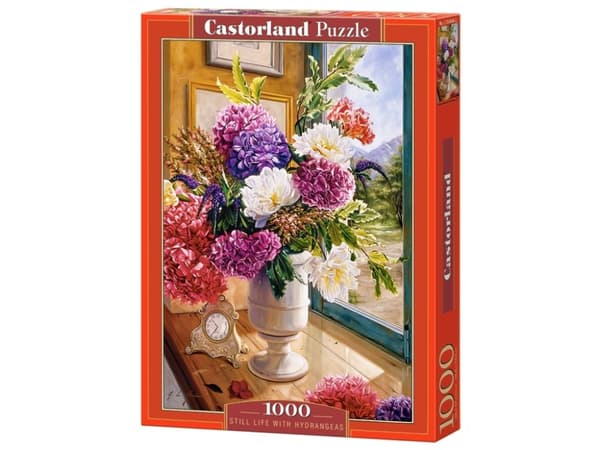 Castorland Still Life with Hydrangeas 1000 pcs, 1000 stykker, Flora, 9 år