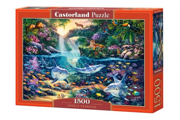 Castorland Jungle Paradise 1500 pcs, 1500 kpl, Kasvit ja eläimistö, 9 vuosi/vuosia
