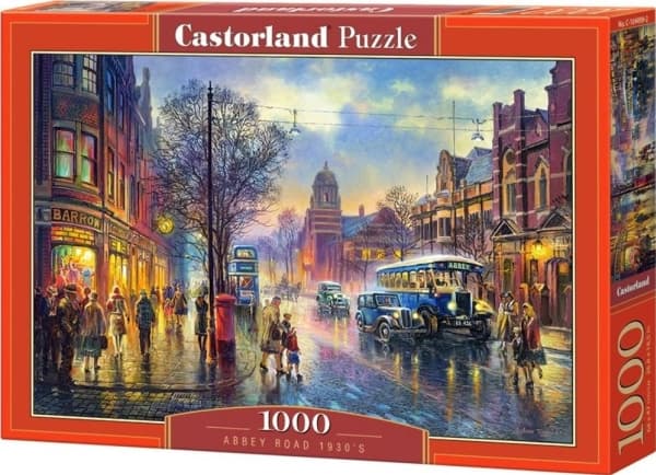 Castorland Abbey Road 1930’s 1000 pcs, 1000 kpl, Rakennukset, 9 vuosi/vuosia