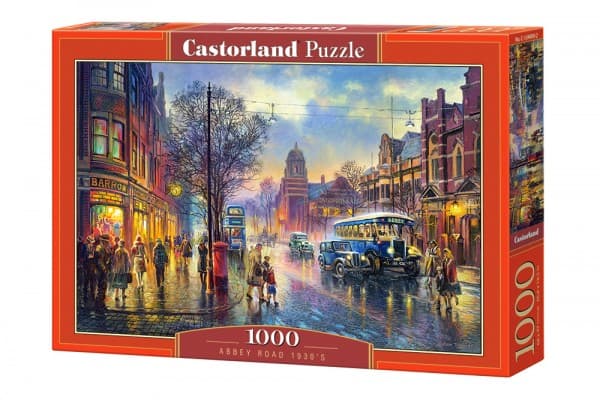 Castorland Abbey Road 1930’s 1000 pcs, 1000 kpl, Rakennukset, 9 vuosi/vuosia